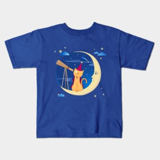 The cat astronomer Kids T-Shirt